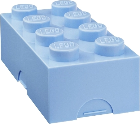 Lego broodtrommel lichtblauw