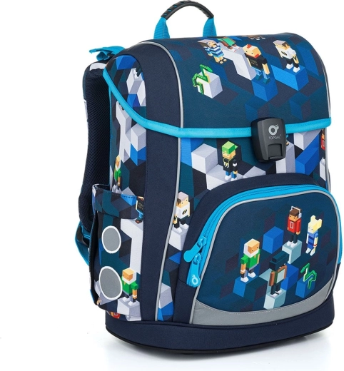 Ultralichte schooltas Topgal Aira pixelart