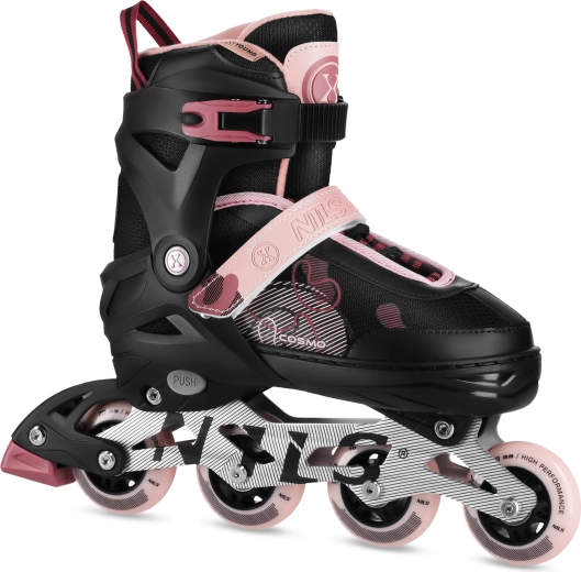 Inline skates NILS Extreme roze kinder verstelbaar – M (34-37)