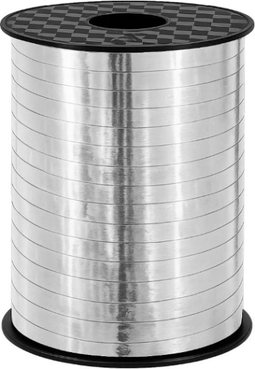 Zilverkleurig metallic decoratielint 458 m