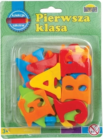 Magnetische letters van Dromader op blisterverpakking
