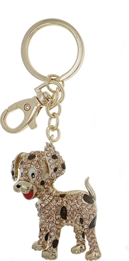 Gouden sleutelhanger hond