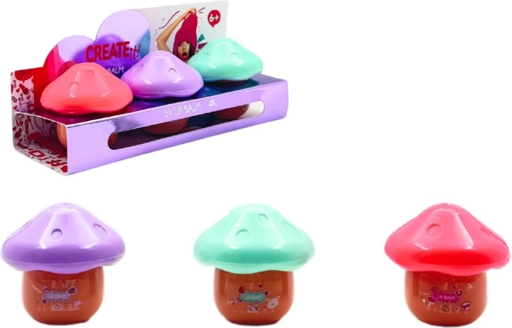 Create it! lippenbalsem paddenstoeltjes 3 stuks