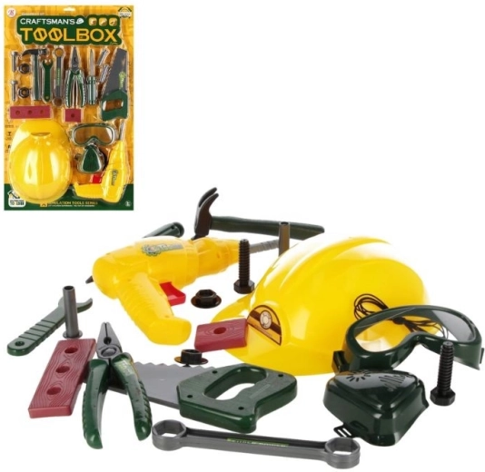 Kinder gereedschapsset met helm