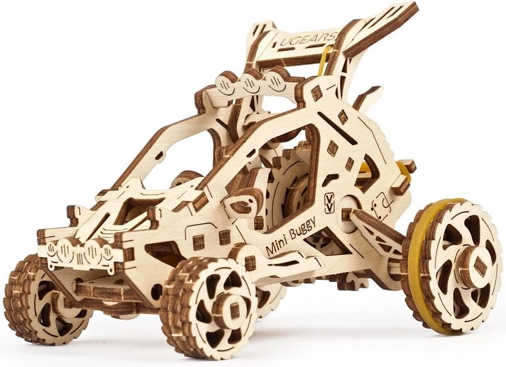 Houten mechanische 3D-puzzel mini buggy UGEARS, 80 stukjes