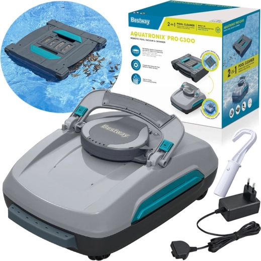 Bestway Aquatronix Pro G300 draadloze robotstofzuiger en skimmer 2-in-1