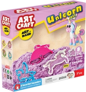 Art craft kinetisch zand eenhoorn 500 g - 1 stuk