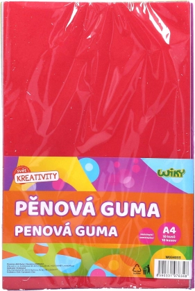 Zelfklevend foamrubber A4 20x30 cm, 10 stuks