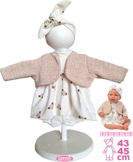 Kleding voor babypop NEW BORN 43–45 cm – 4-delige set Llorens