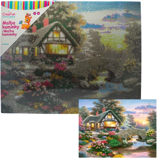 Diamantschilderen – betoverde tuin 40 × 50 cm