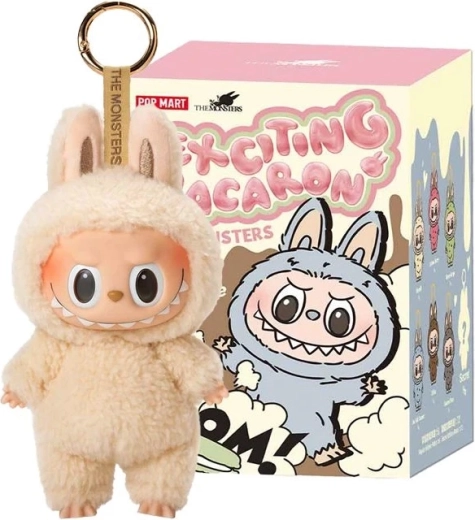 Labubu The Monsters Exciting Macaron vinylsleutelhanger – blind box, mix