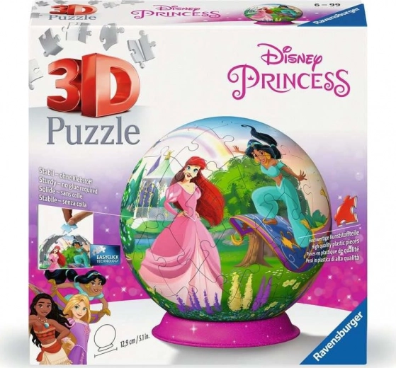 RAVENSBURGER 3D Puzzelbal Disney prinsessen 73 stukjes
