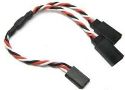 Y-splitterkabel voor Futaba-servo 90 cm (getwist) - 1 stuk