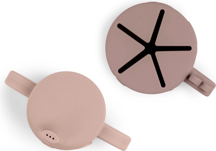 Done by Deer set met drinkbeker en snackbeker Peekaboo Deer friends, roze - 2 stuks