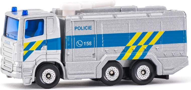 Siku politievrachtwagen Scania met waterkanon – Tsjechische versie