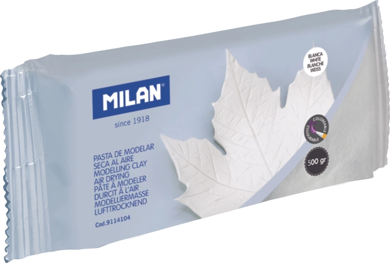Zelfhardende boetseerklei wit 500 g