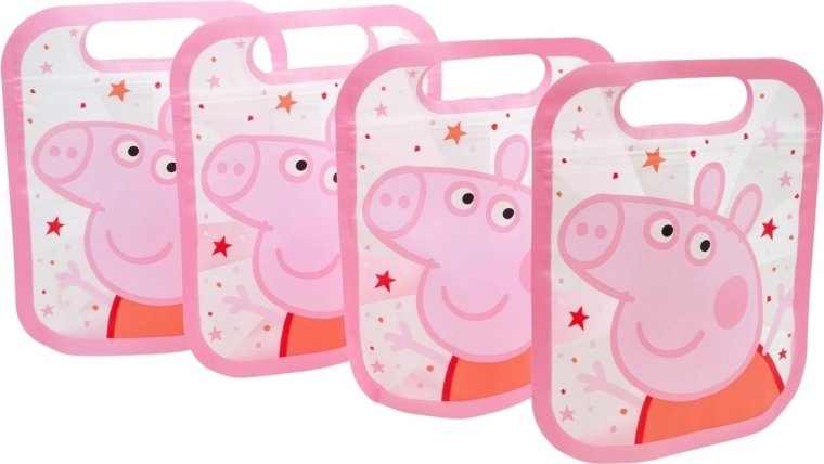 Set hersluitbare zakjes PEPPA PIG – 4 stuks