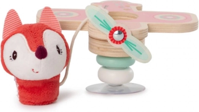 Lilliputiens - schommelvliegtuig met vos Alice