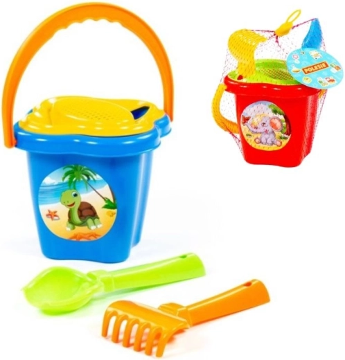 Zandset met bloemvormige emmer – medium