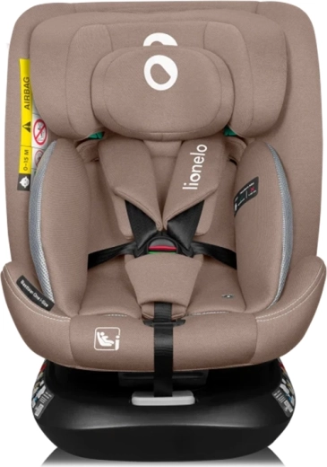 Lionelo Bastiaan One i-Size draaibaar autostoeltje 40–150 cm, Beige Sand