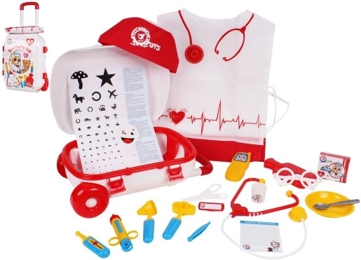 Dokters Rolkoffertje met Accessoires 21 stuks
