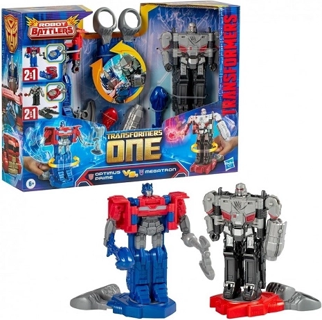 Transformers One Robot Battlers Optimus Prime en Megatron - 2 stuks