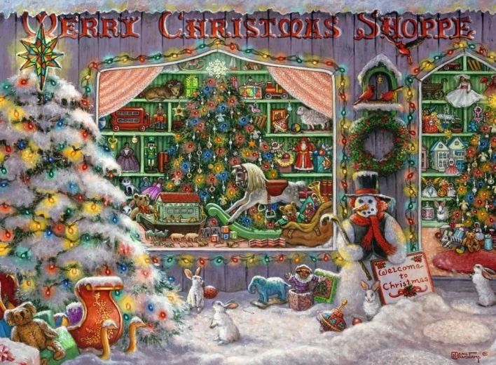 Ravensburger puzzel Kerstwinkeltje 500 stukjes