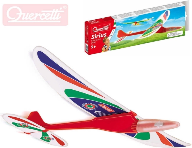 Quercetti Sirius II werpmodel zweefvliegtuig in doosje - 1 stuk