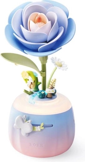 Robotime ROKR Floral Art 3D puzzellamp Camelia (73 stukjes)