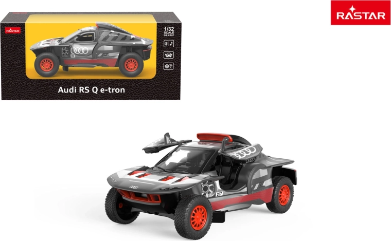 Rastar metalen auto Audi RS Q e-tron 1:32 grijs - 1 stuk