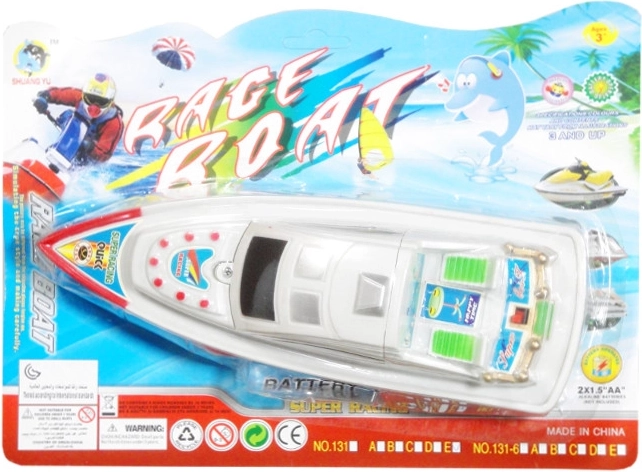 Kunststof motorbootje voor kinderen