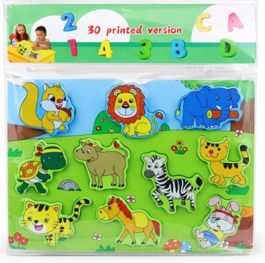 Houten dierenpuzzel 30 × 21 cm