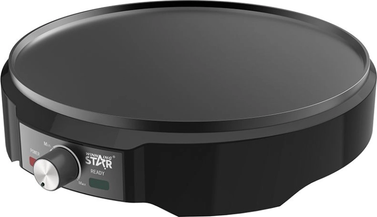 WinningStar elektrische crêpemaker 1200 W zwart