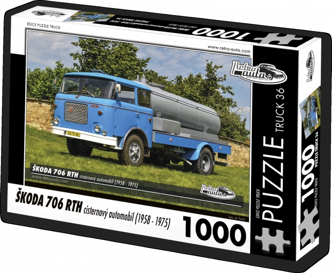 Puzzel Retro-auto’s Škoda 706 RTH tankwagen – 1000 stukjes