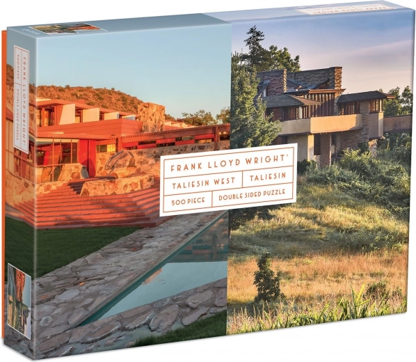 GALISON Dubbelzijdige puzzel Frank Lloyd Wright: Taliesin en Taliesin West 500 stukjes