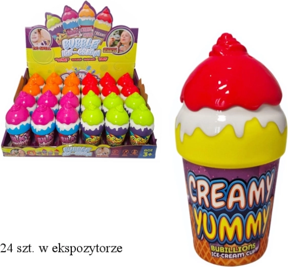 Bellenblaas in de vorm van een ijsje