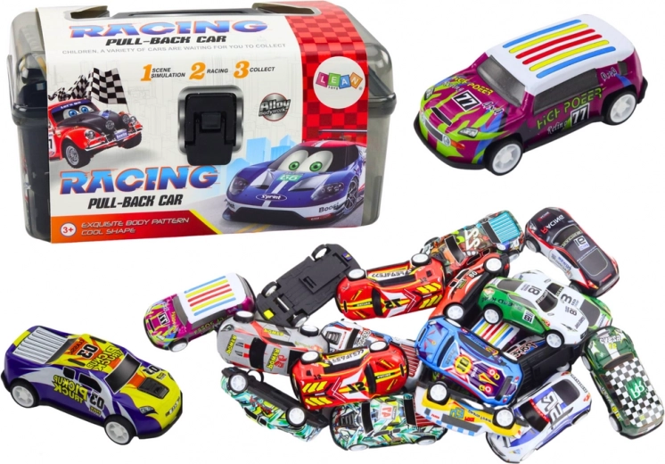 Set Autootjes in Koffer met Speelkleed