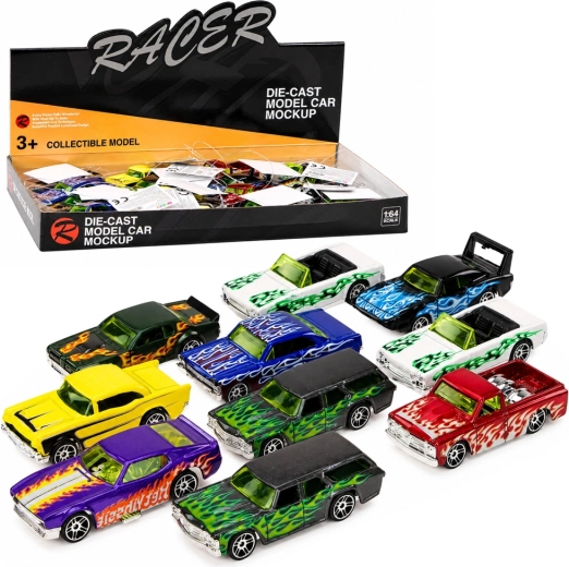 Metalen raceauto 1:64