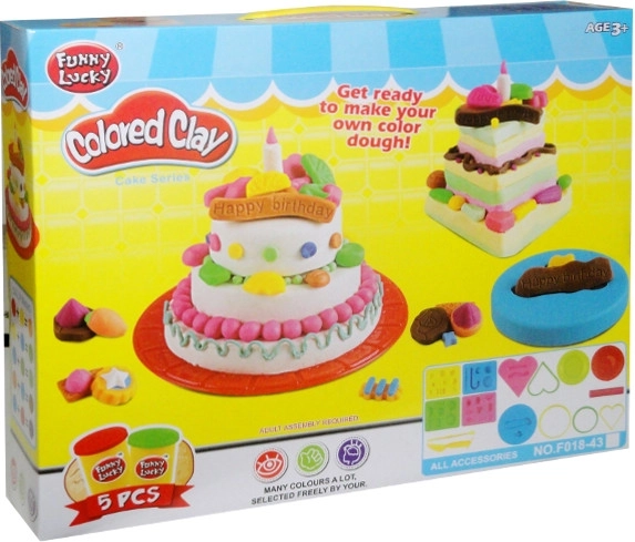 Boetseerklei – set voor het maken van taarten