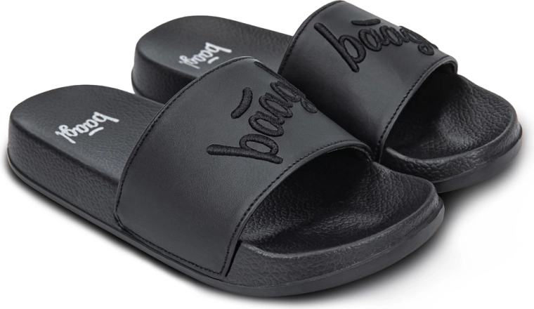 Baagl pantoffels logo zwart