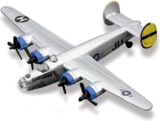 Maisto Fresh Metal Tailwinds vliegtuig B-24 Liberator zilver