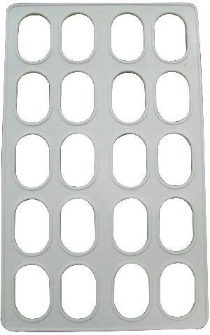 Sjabloon voor minilaskonky 30 × 18 cm, 20 openingen