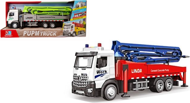 Brandweer betonpompwagen met licht en geluid