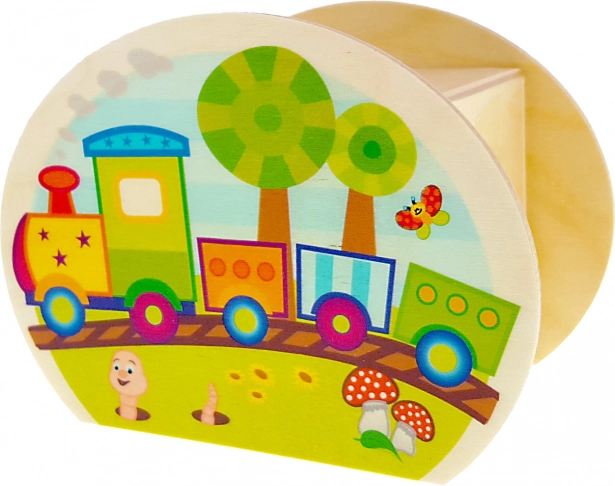 Hess houten spaarpot Treintje