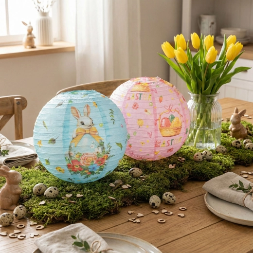 Paas papieren lampion 30 cm - 1 stuk