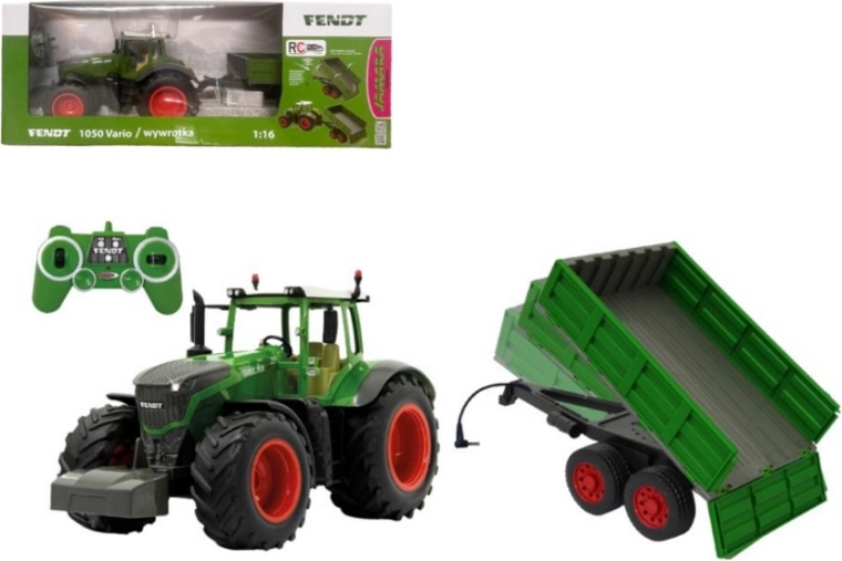 RC-tractor Fendt 1050 Vario 1:16 met aanhanger Jamara