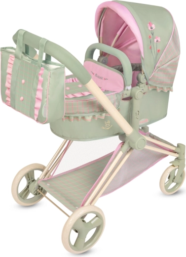 DeCuevas opvouwbare poppenwagen 3-in-1 met tas Botanic 2026 – 73 cm