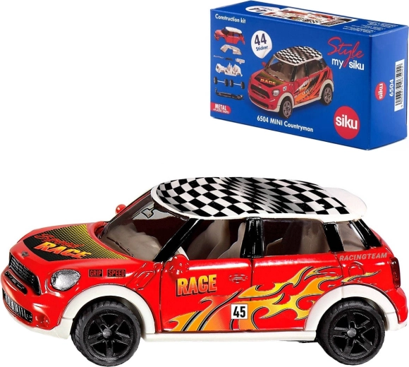 SIKU Mini Countryman Race bouwset rood