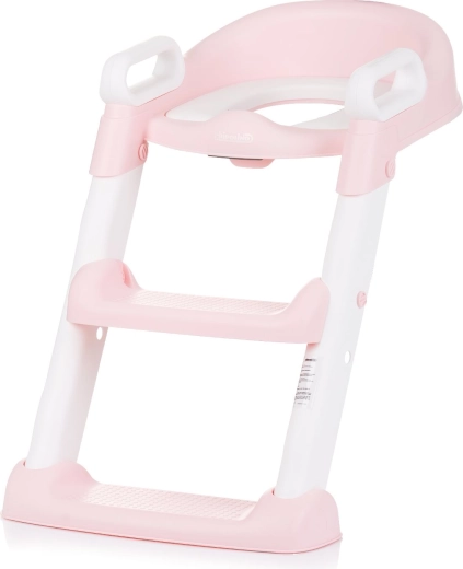 Toiletbril met trapje Chipolino – Roze
