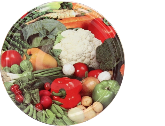 Metalen inmaakdeksel 66 mm met bloemkoolmotief